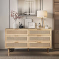 6-Drawers Rattan Storage Cabinet