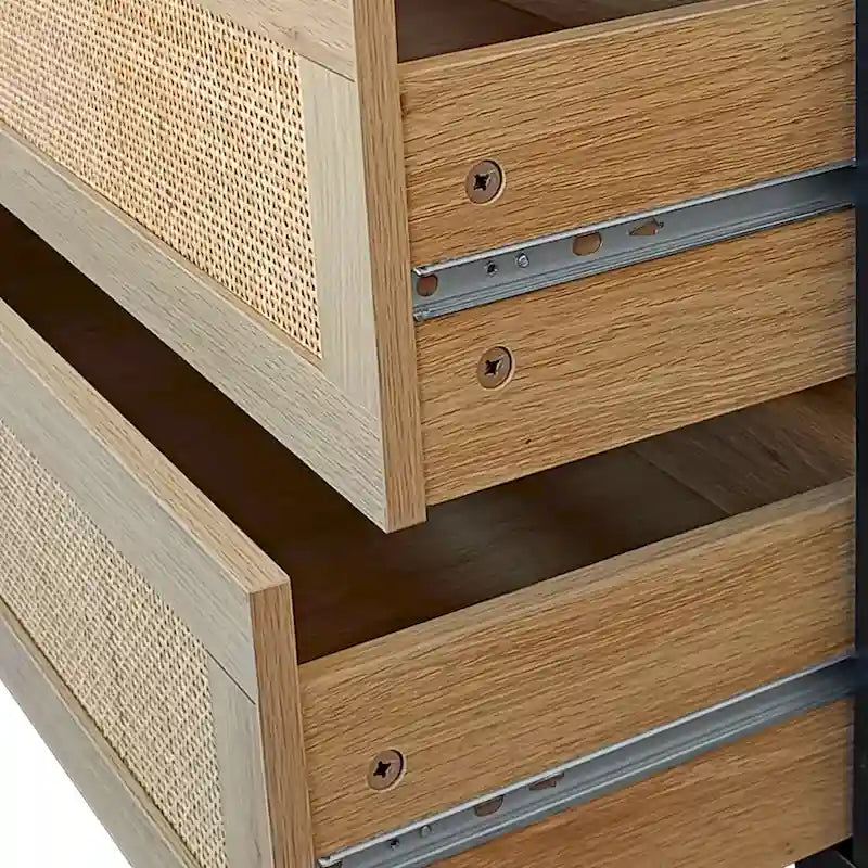 6-Drawers Rattan Storage Cabinet
