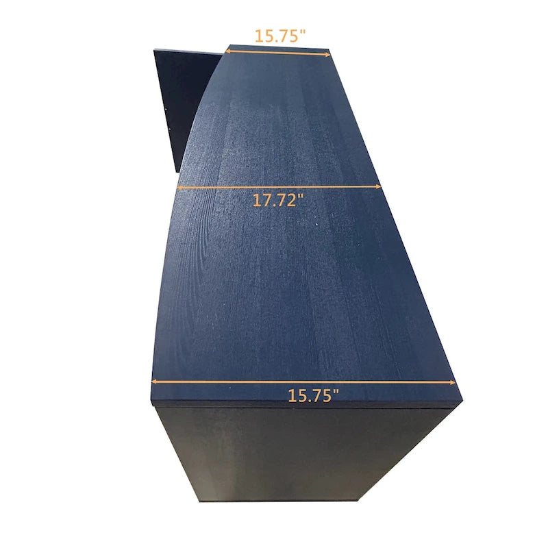 2-Door 3-Drawer Cabinet with Carved Effect