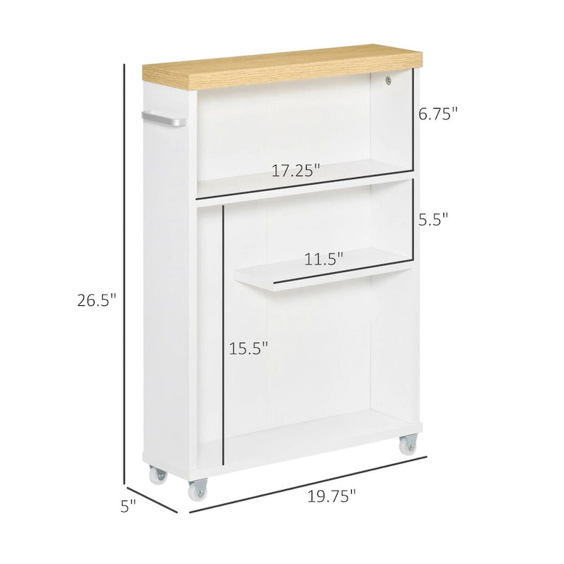 Bathroom Cabinet with Wheels