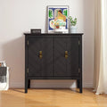 2-Door Wooden Sideboard with Adjustable Shelves