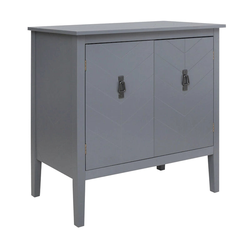 2-Door Wooden Sideboard with Adjustable Shelves