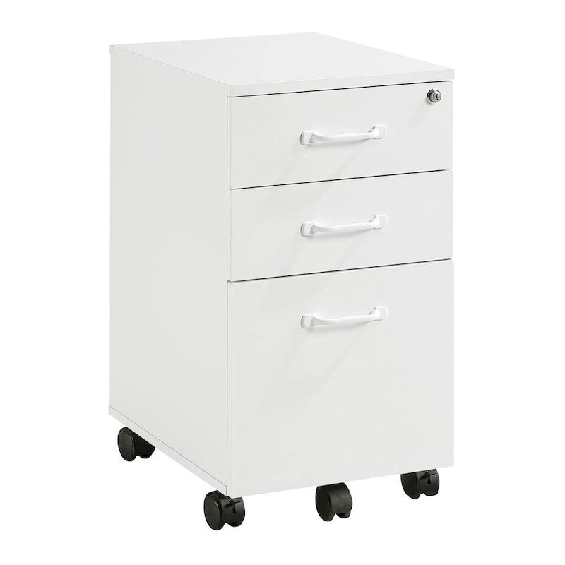 3-Drawer Mobile File Cabinet