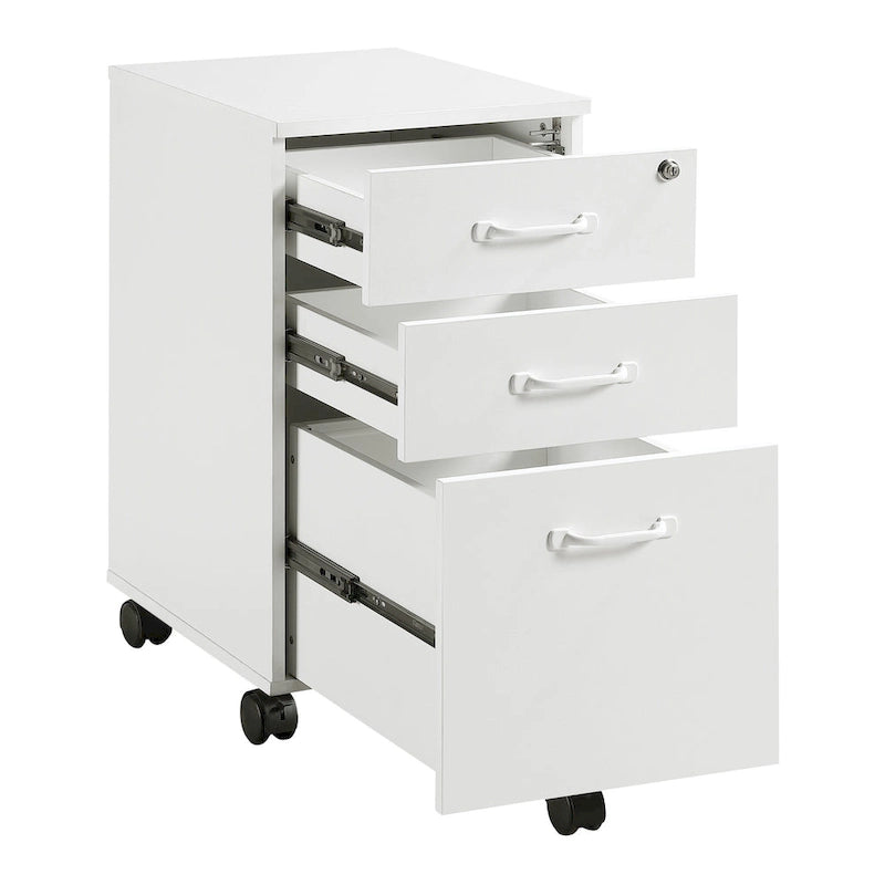 3-Drawer Mobile File Cabinet