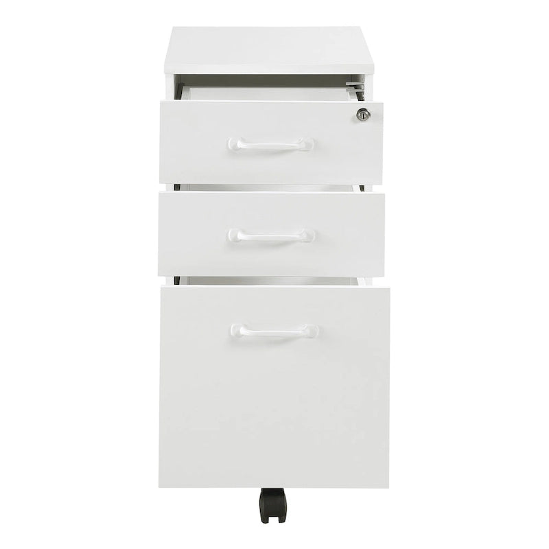 3-Drawer Mobile File Cabinet