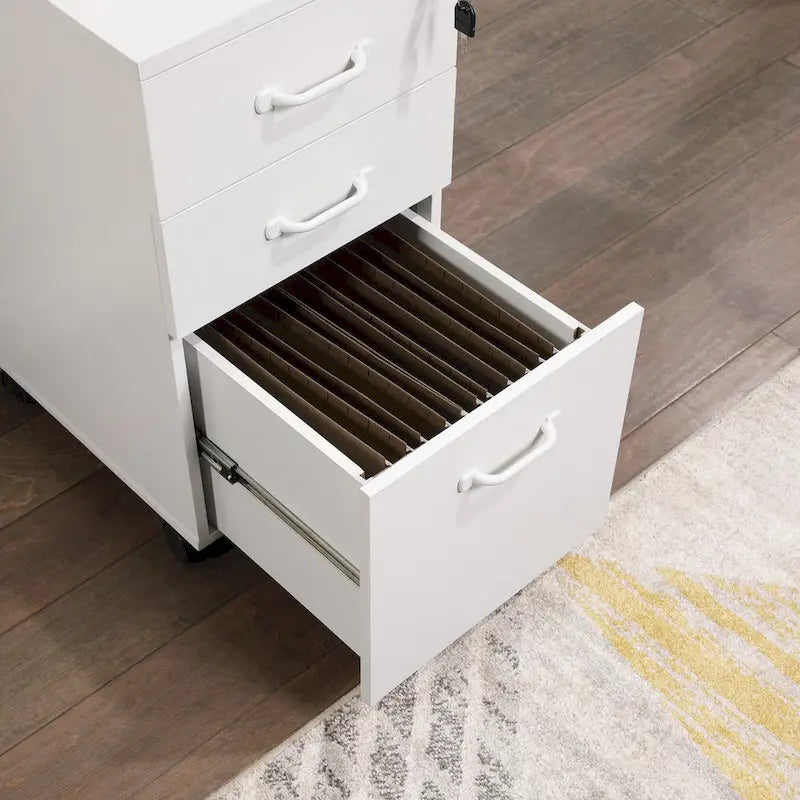 3-Drawer Mobile File Cabinet