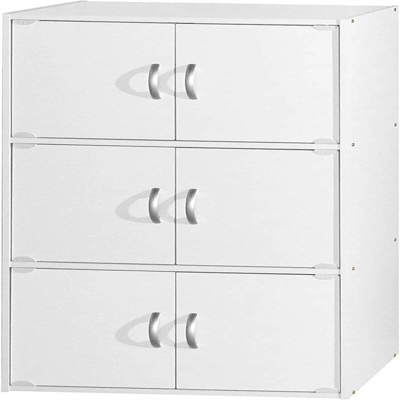 3-Shelf Bookcase Cabinet