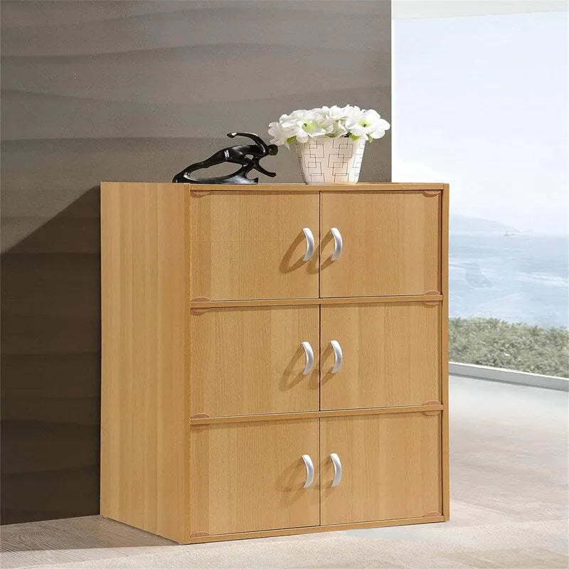 3-Shelf Bookcase Cabinet