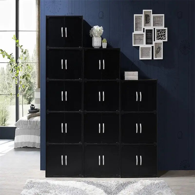 3-Shelf Bookcase Cabinet