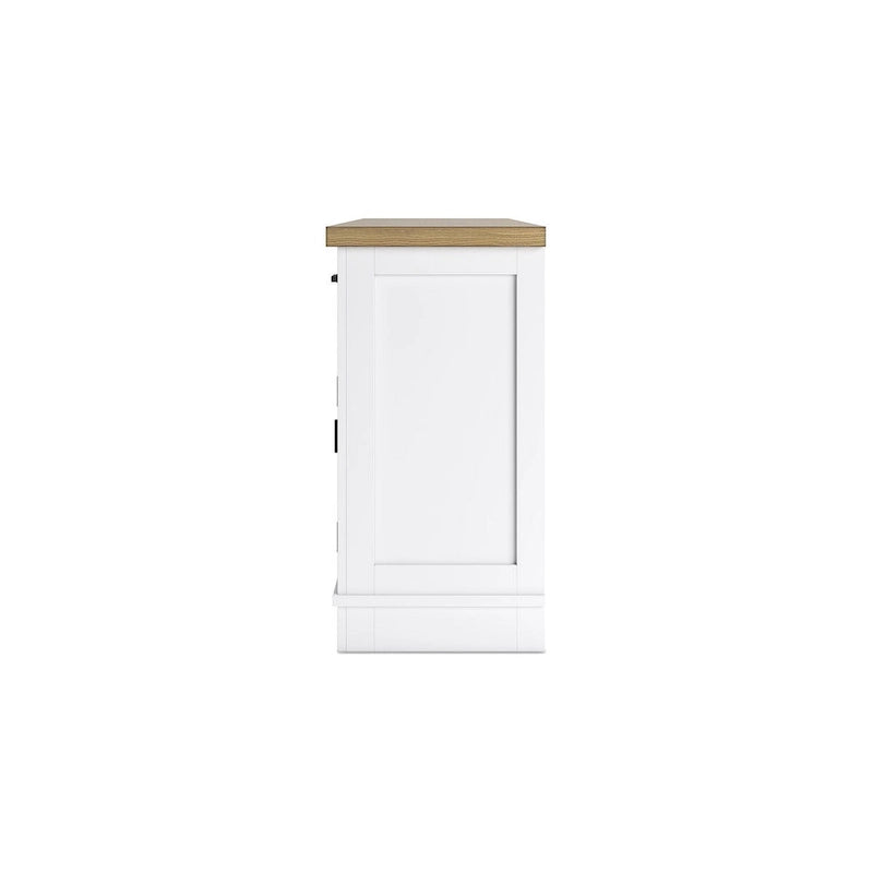 White/Natural Dining Server - 60 W x 19 D x 37 H