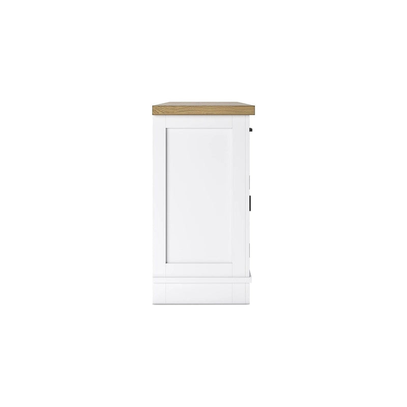 White/Natural Dining Server - 60 W x 19 D x 37 H