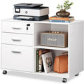 3-Drawer Wood File Cabinet - 15.7D x 31.3W x 24.7H
