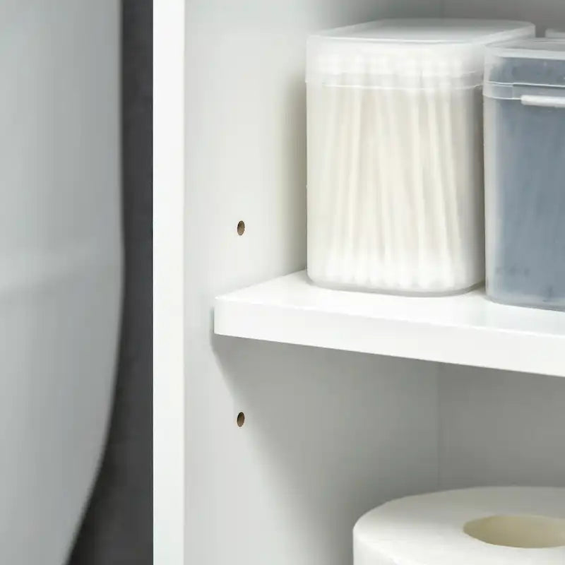 Over-the-Toilet Bathroom Storage Cabinet with Adjustable Shelves