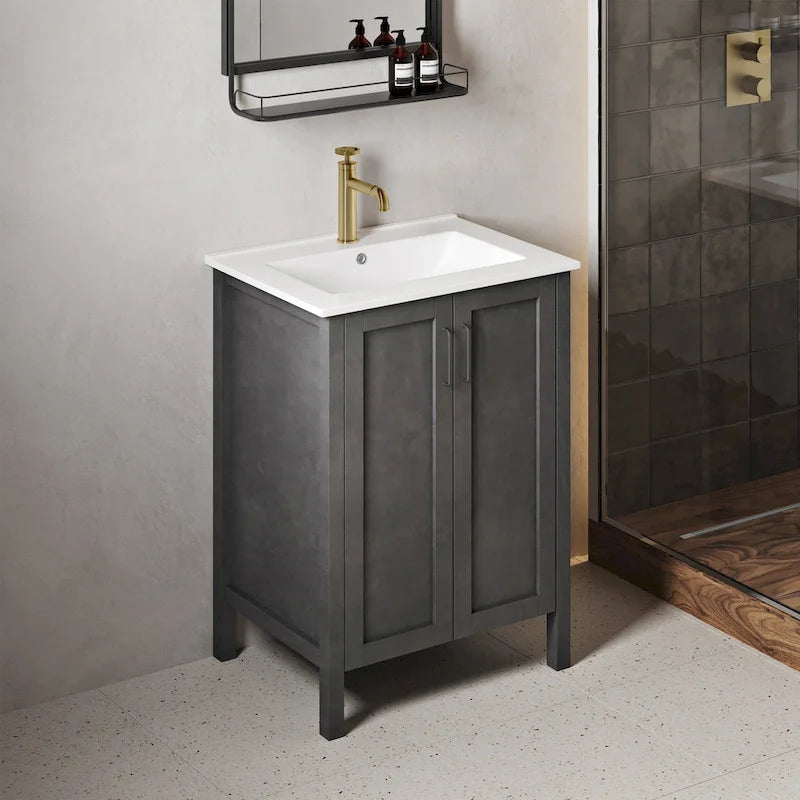 Avallon 24 Bathroom Vanity in Matte Black