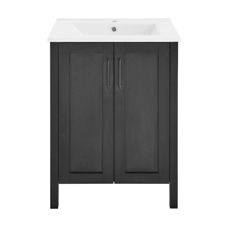 24" Bathroom Vanity in Matte Black