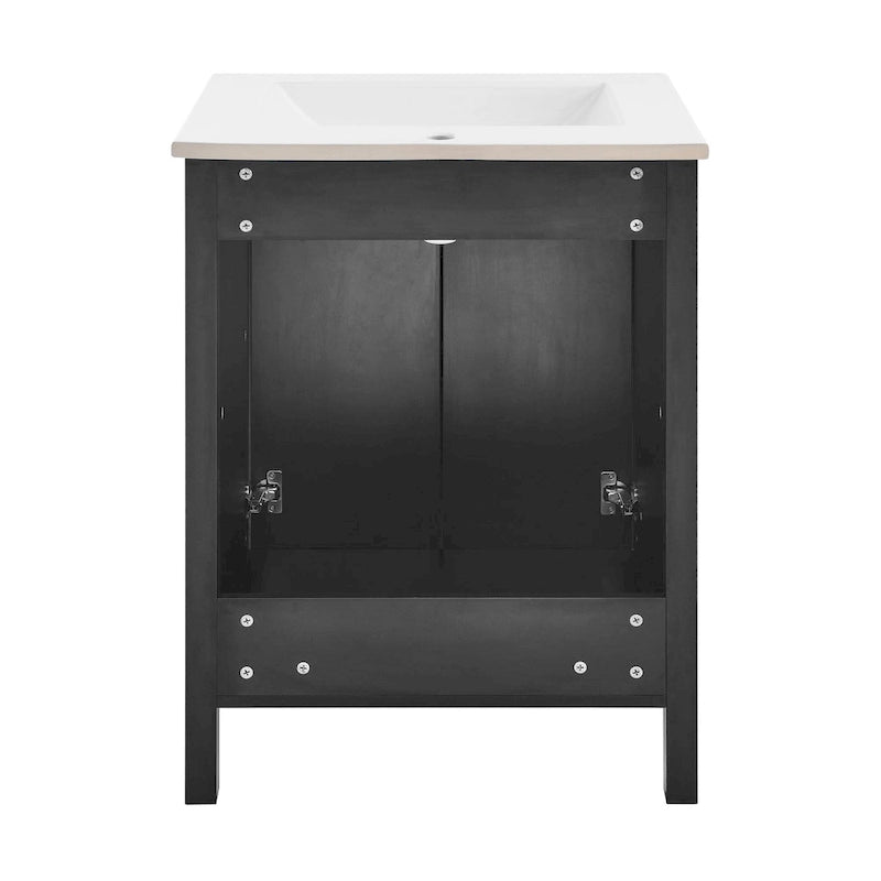 24" Bathroom Vanity in Matte Black