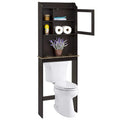 23.25 in. W x 7.5 in. D x 69 in. H Wall Cabinet in Espresso