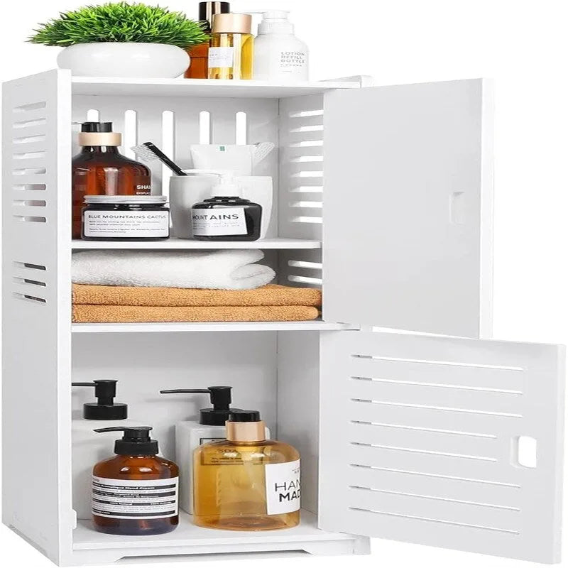 Small Waterproof Bathroom Cabinets Free Standing - 8.7D x 8.7W x 29.5H
