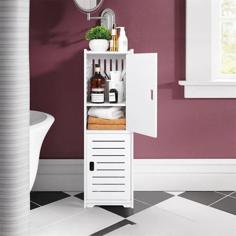 Small Waterproof Bathroom Cabinets Free Standing - 8.7D x 8.7W x 29.5H