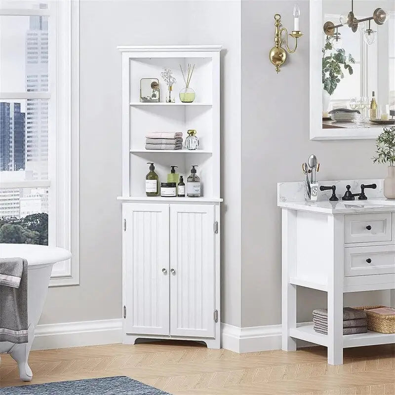 Bathroom Corner Cabinet - 13D x 23W x 65H