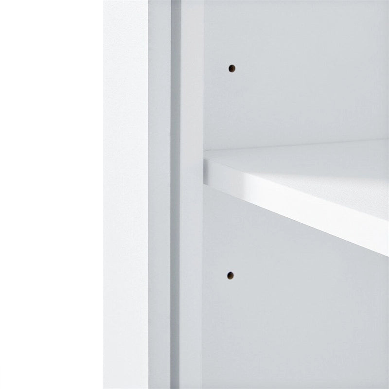 Tall Bathroom Storage Cabinet with Two Doors and One Drawer
