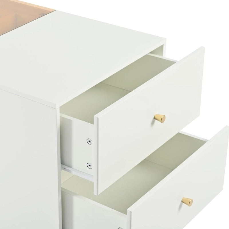 Multi-Functional Vanity Dresser and Storage Cabinet